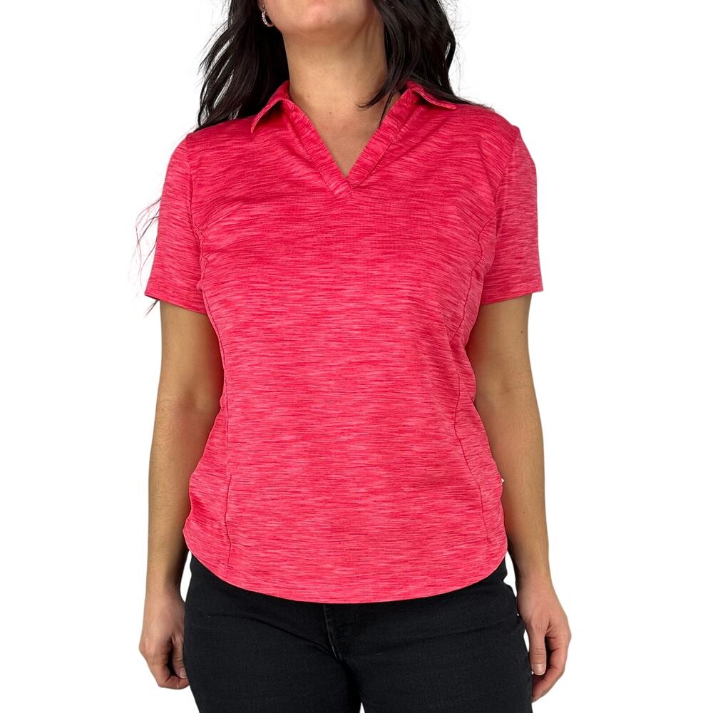 Lady Hagen Bright Pink Hydro Dri Short Sleeve Top
